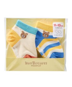 MIKI HOUSE HOT BISCUITS 【9-19cm / 靴下2足セット】ローカット ソックスパック2足セット