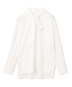 uncrave シルクライクタフタ ボウタイブラウス