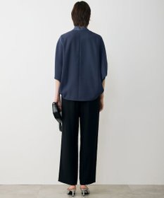 ICB 【先行予約】 FluidBackSatin ドルマンスリーブボウタイブラウス