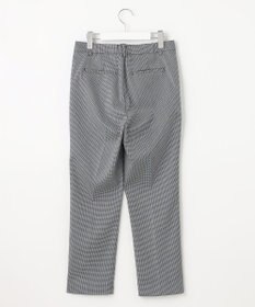 J.PRESS LADIES L 【洗える】シャークスキンハウンドトゥース テーパード パンツ