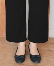 Tiaclasse L 【日本製・洗える】ジョーゼットニットワイドパンツ