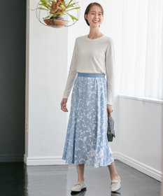 自由区 【XSサイズ～/洗える】レーヨンストレッチ プルオーバーニット