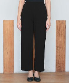 Tiaclasse L 【日本製・洗える】ジョーゼットニットワイドパンツ