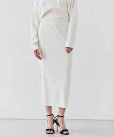 BEIGE， 【洗える】LAURA / Iラインリブスカート