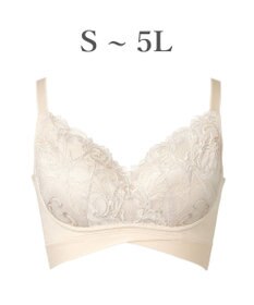 BRADELIS New York 【BRADELIS NewYork peace ブラデリス】ハートのキャッチャーカップで格上げフィットブラ24 補正 ブラジャー ノンワイヤーで楽に美バスト DB124301