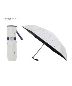 MOONBAT POLO RALPH LAUREN（ポロ ラルフローレン）晴雨兼用日傘 ドット 遮光率100% 遮熱 遮熱 UV