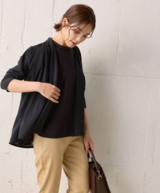 組曲 【WEB限定】シアーツイルジャージーショート カーディガン