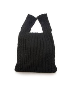 UNBILLION カシュカシュ cachecache / ケーブル編みラメショッパーミニトート