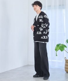 WEGO オーバーフィットロゴカーディガン