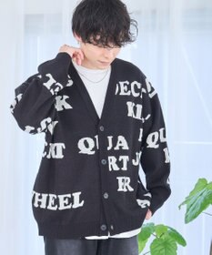 WEGO オーバーフィットロゴカーディガン