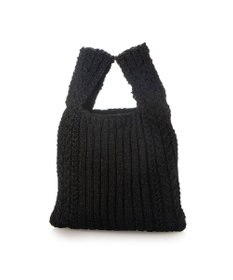 UNBILLION カシュカシュ cachecache / ケーブル編みラメショッパーミニトート