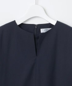 J.PRESS LADIES L 【洗える】T/Rウォッシャブルギャバ パール釦 ワンピース