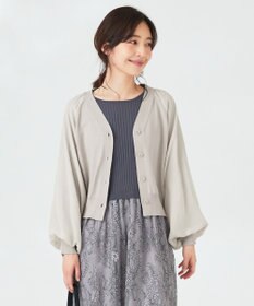 ANY SIS 【洗える】シアースリーブ カーディガン