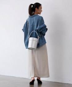 TOPKAPI 【TREASURE TOPKAPI】フェイクレザー バケツ 巾着 ショルダー バッグ