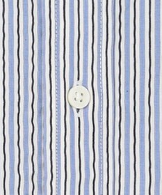 J.PRESS MEN 【クールマックス】サッカーマルチストライプ バンドカラーシャツ