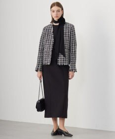 ICB 【CLASSY.1月号掲載】ルレックスツイード ノーカラージャケット