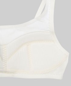 Wing ジュニア ノンワイヤーブラ Wing Teen きちんとささえる 綿混素材(身生地部・カップ肌側) 【STEP3 まるみをおびてきた胸に】ハーフトップ  RB6935 ウイング／ワコール