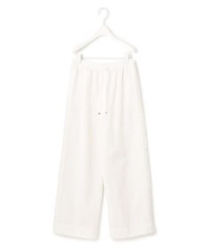 ICB 【洗える】 ライトスラブツイード ワイドパンツ