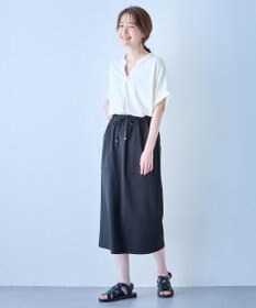 ANY ストレッチピケカシュクールカットソー