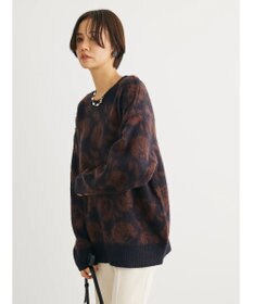 Green Parks ・ＳＵＧＡＲ　ＳＰＯＯＮ　フラワーシャギーニット