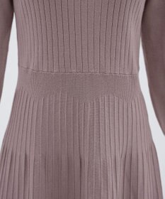 Tiaclasse L リブニットパフスリーブワンピース