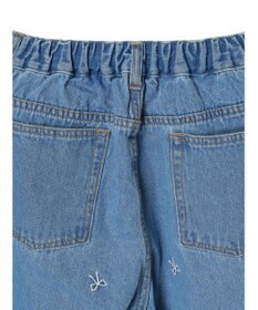 Green Parks ・Ｄｏｕｂｌｅ　Ｆｌａｇｓ　リボン刺繍ストレートデニム