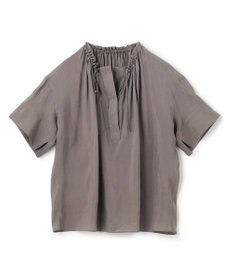 BEIGE， LILAC / ギャザーブラウス