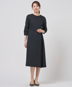 J.PRESS LADIES S ボタニカルジャガード ワンピース