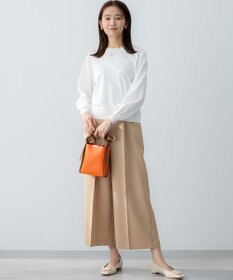 組曲 L 【ストレッチ・イージーケア】オシャクロス ガウチョパンツ