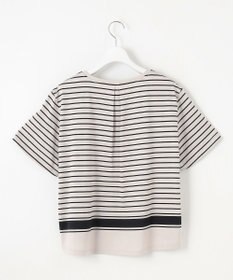 J.PRESS LADIES S 【洗える】パネルボーダー Tシャツ
