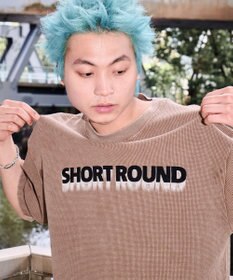 WEGO 【ユニセックス着用ITEM/MLサイズ展開】ブリーチワッフルダメージグラフィックT（SS）