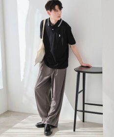 WEGO 【ユニセックス着用ITEM/SMLサイズ展開】別注USPOLOラインポロシャツ