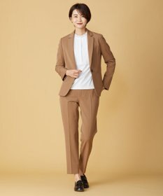 J.PRESS LADIES L 【洗える】アルガンシルク テーパード パンツ