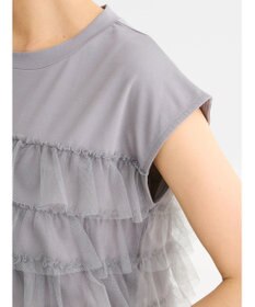 Green Parks フレンチスリーブチュールティアードプルオーバー