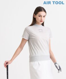 23区GOLF 【WOMEN】AIR TOOLライト モックネックシャツ