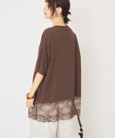 AMERICAN HOLIC カレッジロゴレースドッキングＴシャツ