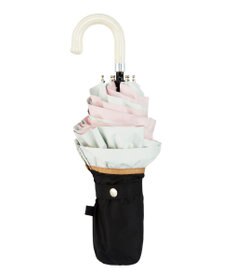 MOONBAT estaa 晴雨兼用 折りたたみ傘 バイカラーフリル 日傘 遮光 遮熱 UV