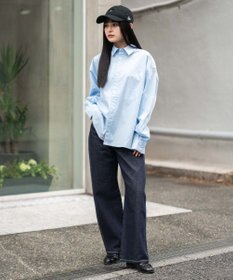 WEGO 【ユニセックス着用ITEM/MLサイズ展開】クロップドブロードシャツ