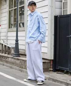 WEGO 【ユニセックス着用ITEM/MLサイズ展開】クロップドブロードシャツ