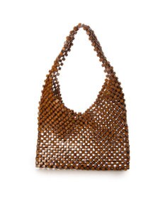UNBILLION カシュカシュ cachecache / ウッドサイコロビーズワンハンドルバッグ
