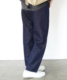 caqu FS linen ankle boy`s アンクル丈 ゆったりボーイフィットリネンデニム
