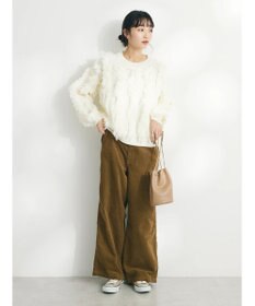 CRAFT STANDARD BOUTIQUE ボリュームフリンジニットプルオーバー