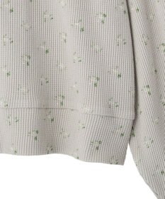 earth music&ecology 【予約】【綿100％】ダブルジップワッフルカーディガン