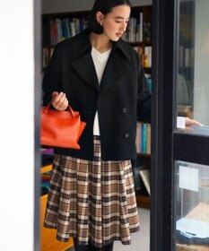 組曲 【WEB限定カラーあり】ウールライクストレッチ フレアスカート