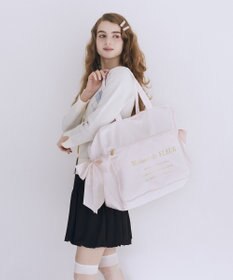 Maison de FLEUR サテンキャリーオンバッグ