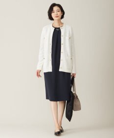J.PRESS LADIES S 【WEB限定カラーあり・洗える】セラテリーダブルクロス ワンピース