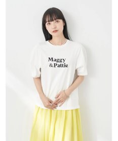 earth music&ecology フォルムスリーブ刺繍ロゴＴＥＥ