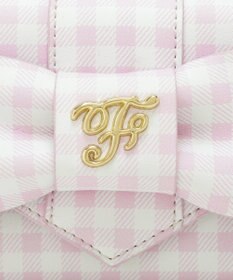Maison de FLEUR ギンガムチェックＦリボンウォレット