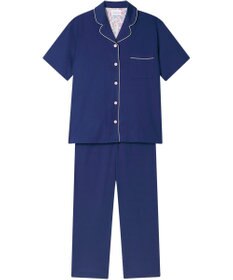 une nana cool 【綿100%】60/2 やわらか天竺 半袖開襟パジャマ MADE WITH LIBERTY FABRIC