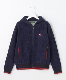 PW CIRCULUS 【WOMEN】【防風/蓄熱】総ロゴ ニット フーデッド ブルゾン